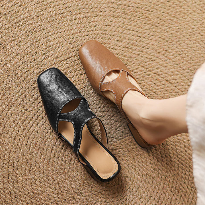 Noemi Genuine Leather Mules