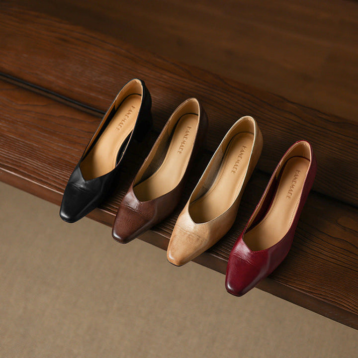 Clara Genuine Leather Heels