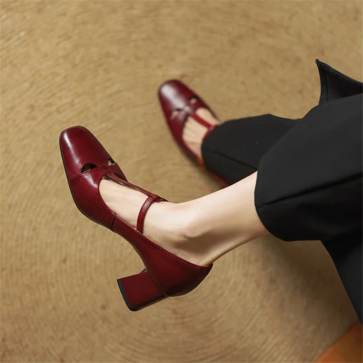 Fiora Genuine Leather Heels