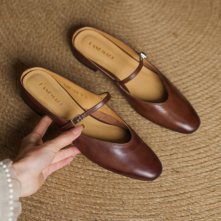 Nina Genuine Leather Mules