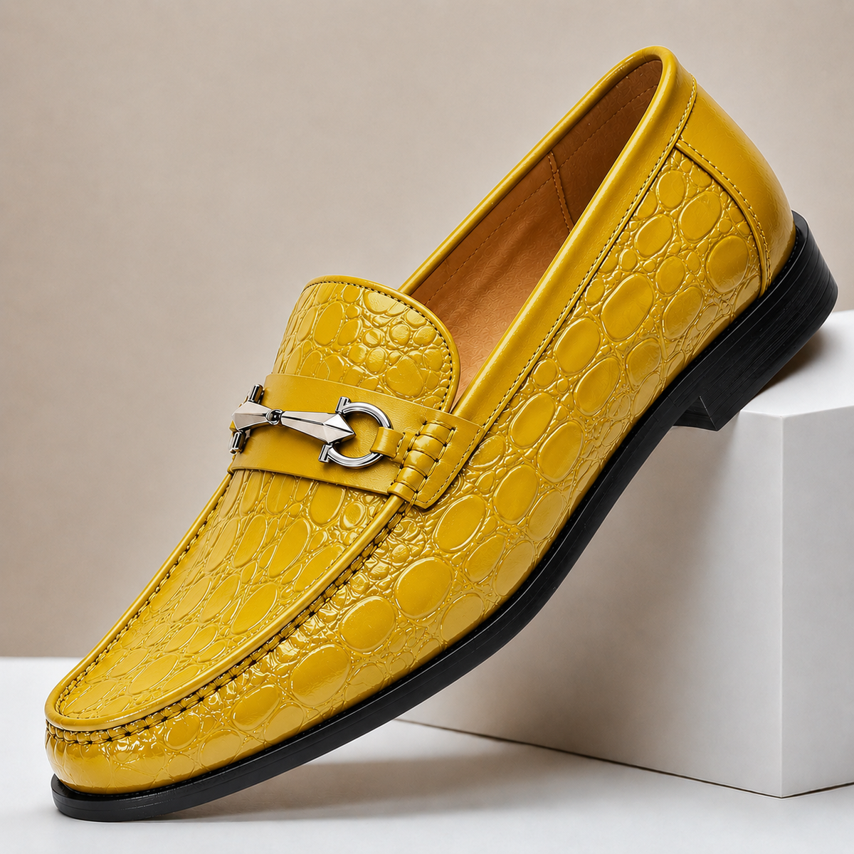 Ferrano Cowhide Leather Loafers