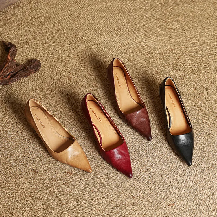 Sienna Genuine Leather Heels