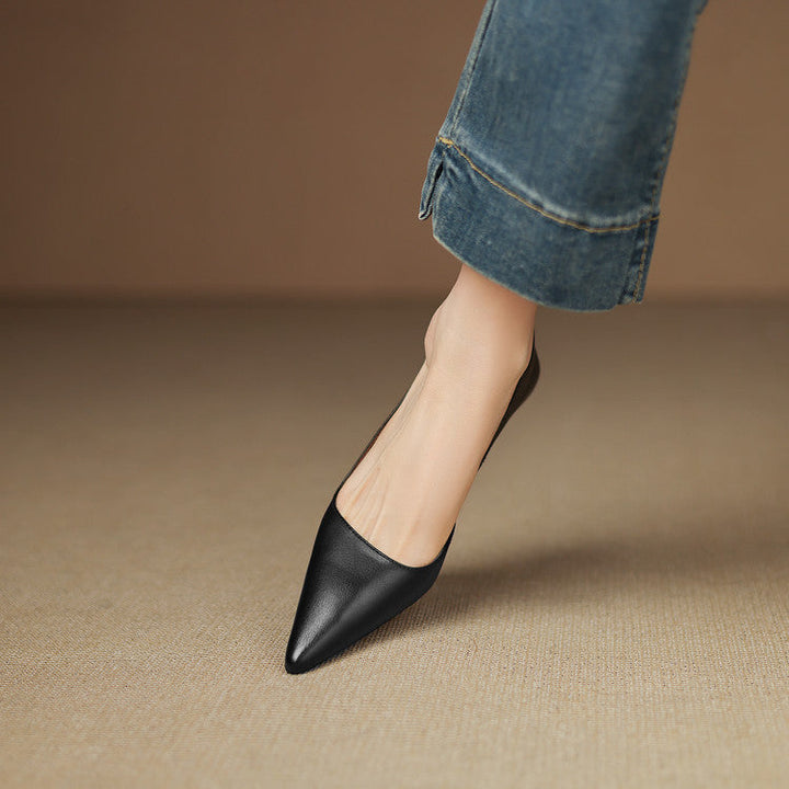 Nadia Genuine Leather Heels