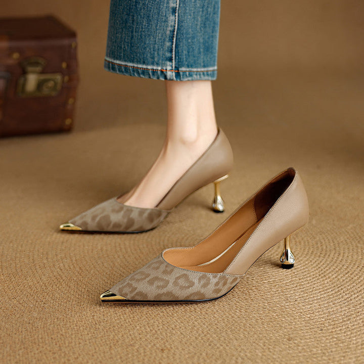Adria Genuine Leather Heels