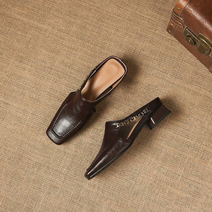 Isla Genuine Leather Mules