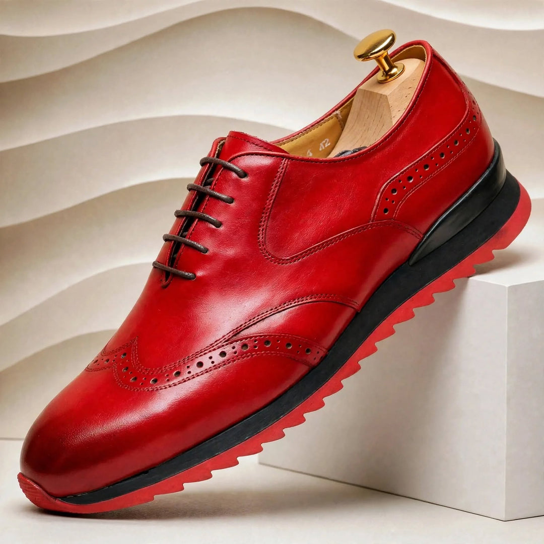 Dravelli Cowhide Leather Sneakers
