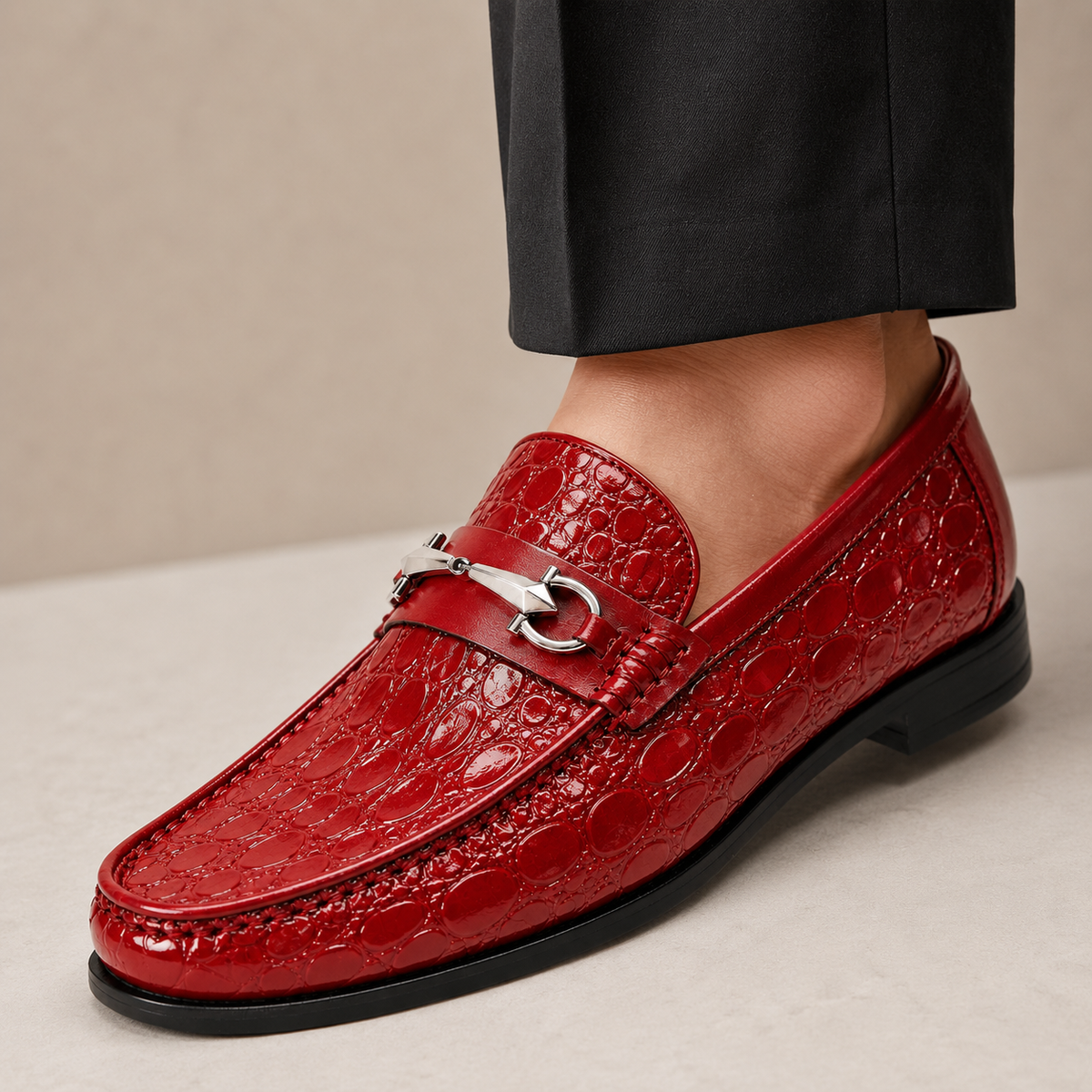 Ferrano Cowhide Leather Loafers