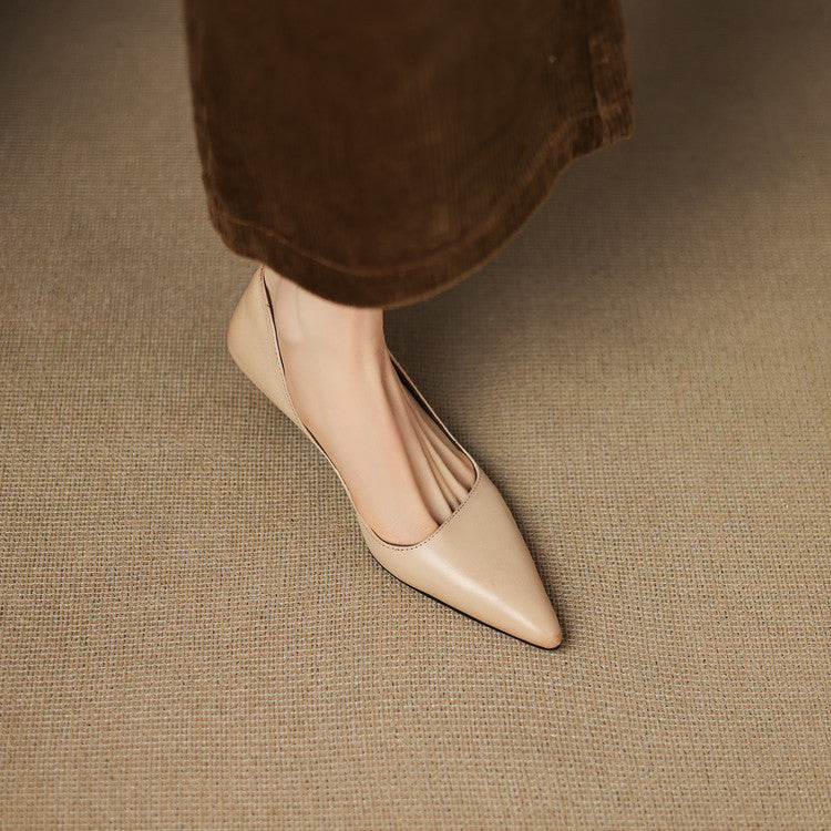 Nadia Genuine Leather Heels