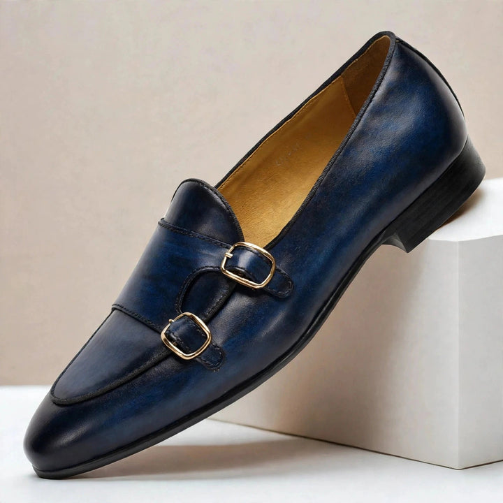 Ardevio Cowhide Leather Loafers