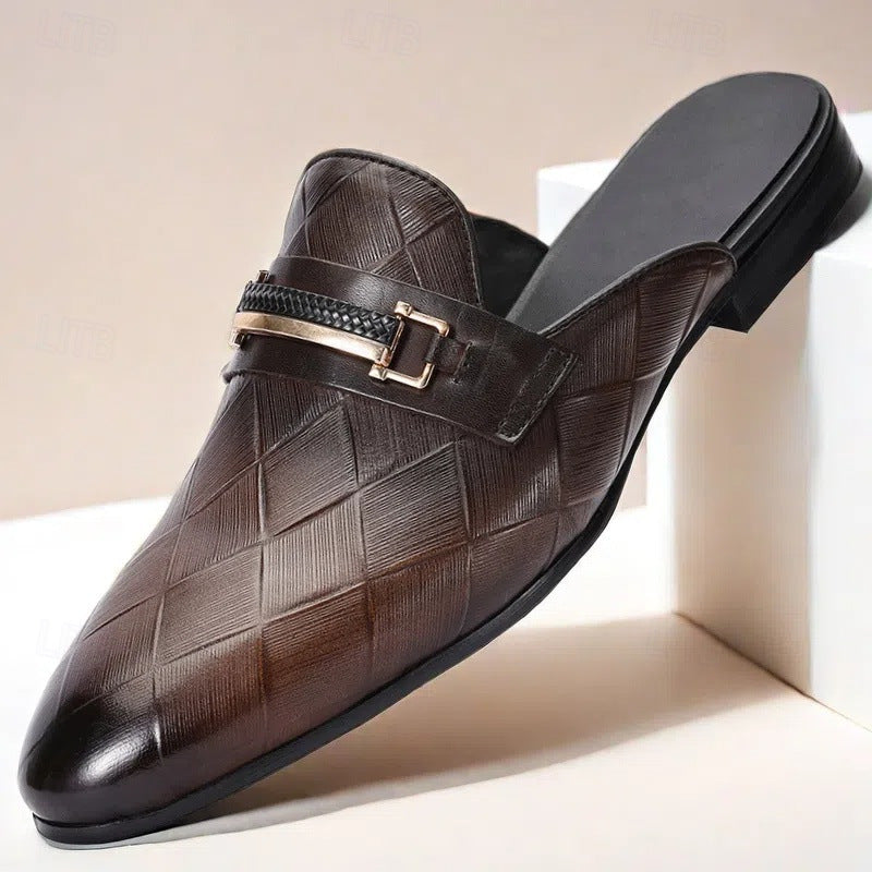 Corvello Cowhide Leather Mules