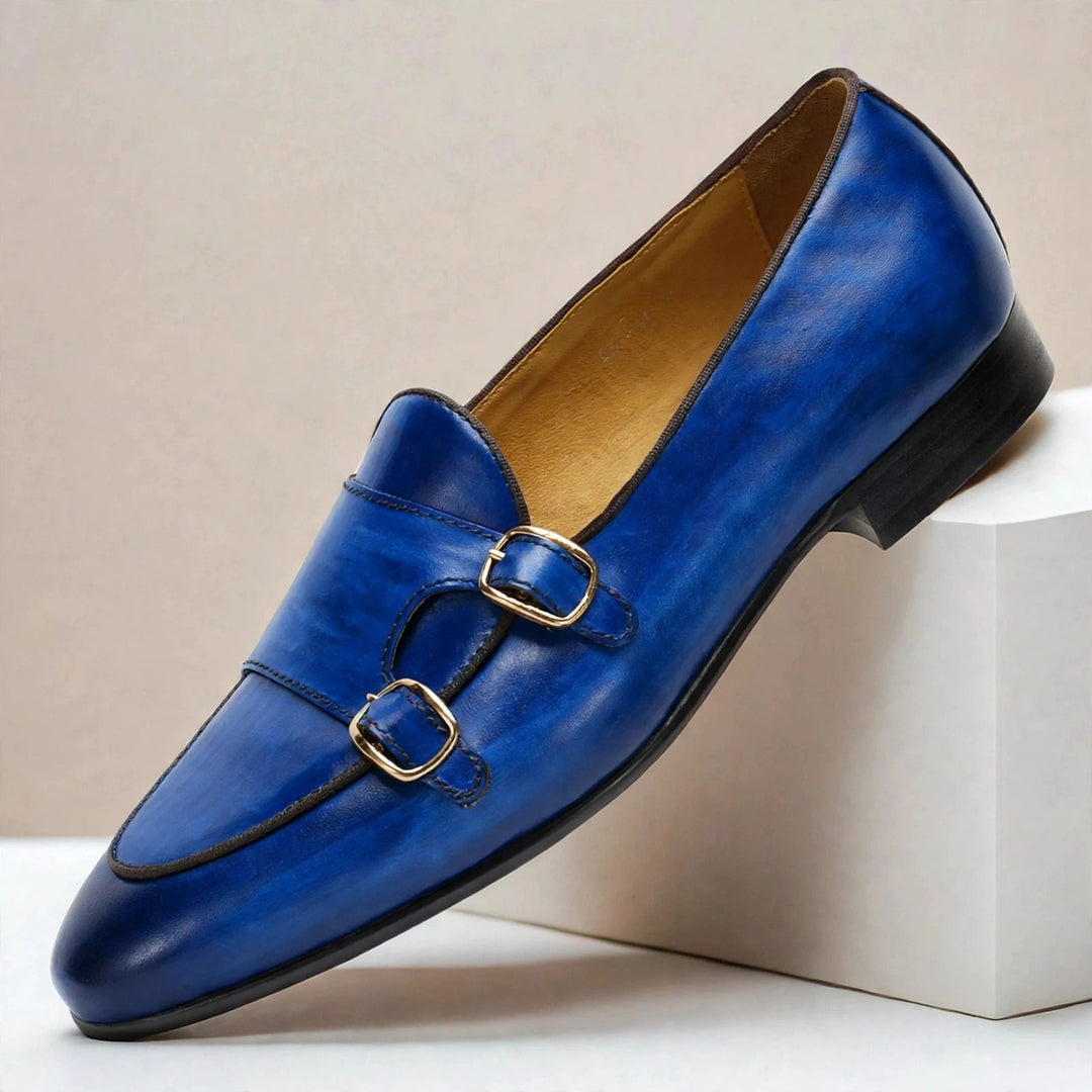 Ardevio Cowhide Leather Loafers