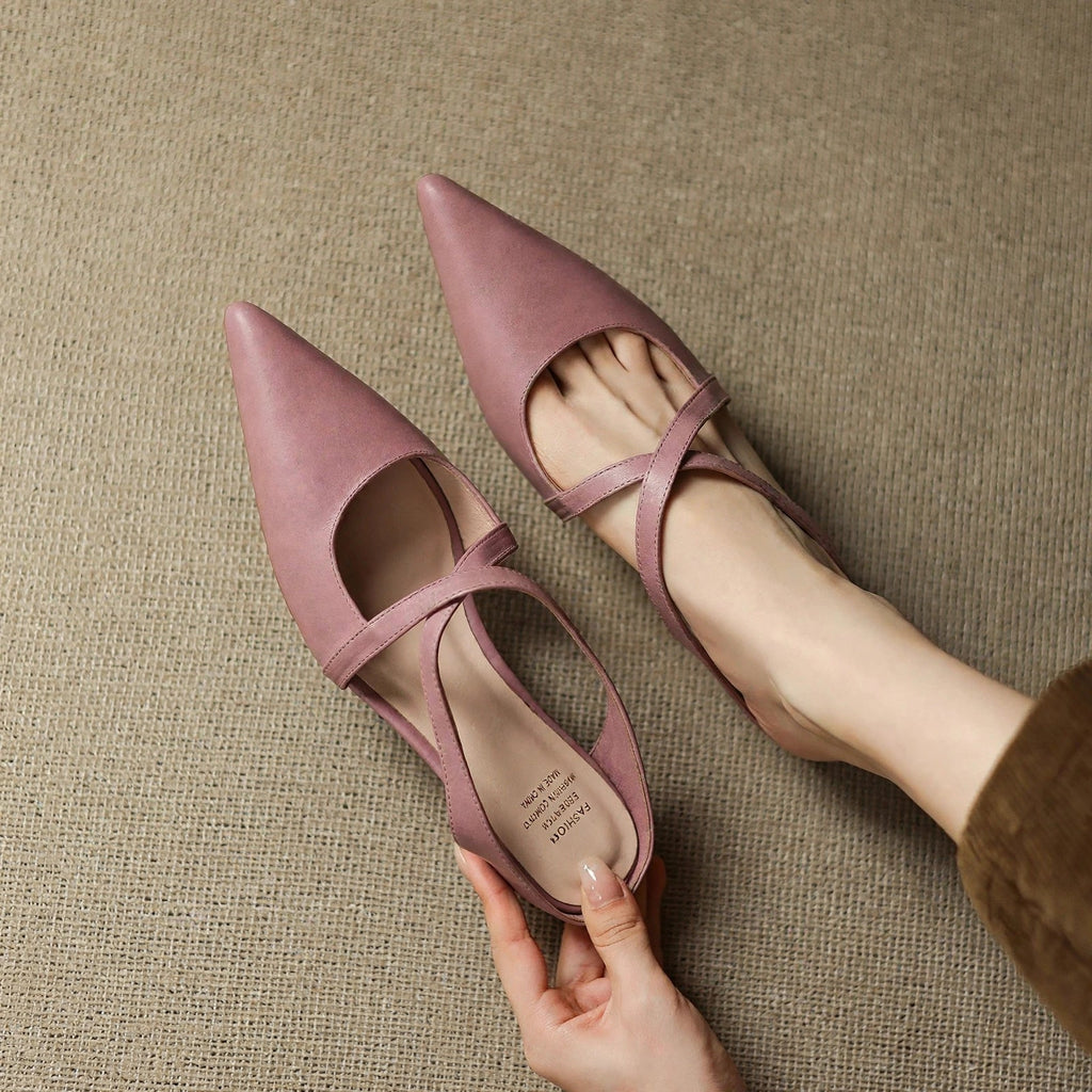 Vera Genuine Leather Mules