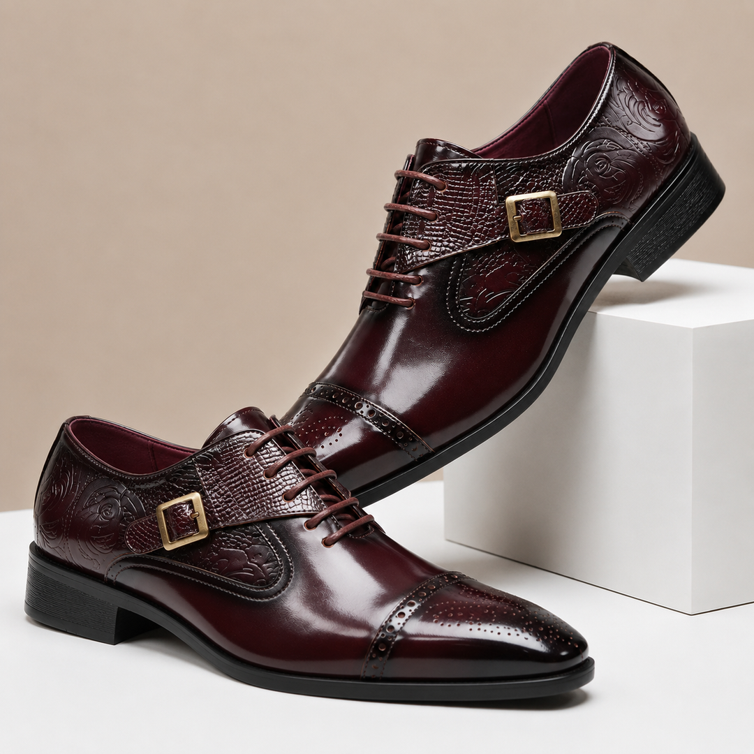 Dovari Cowhide Leather Shoes