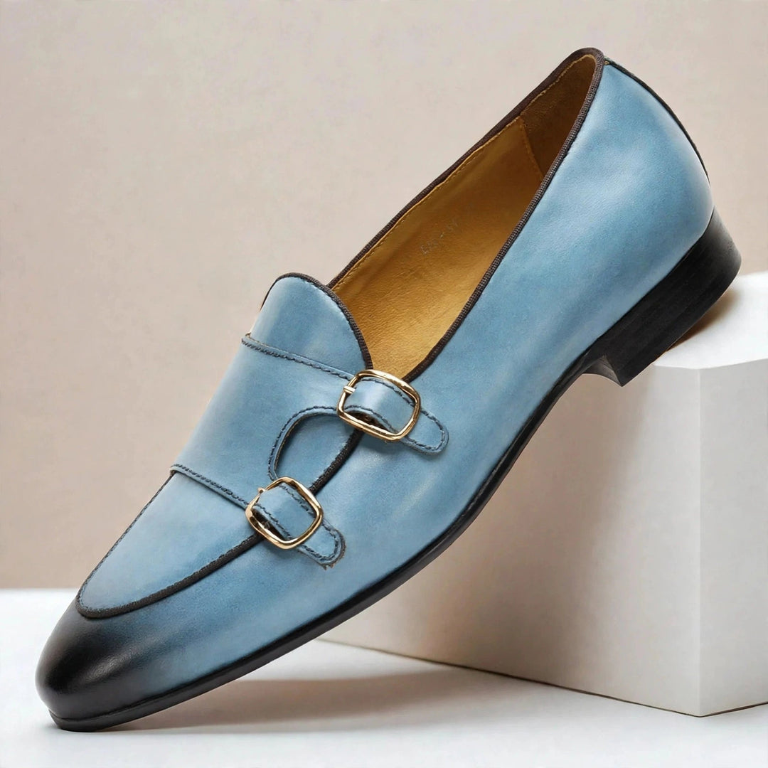 Ardevio Cowhide Leather Loafers