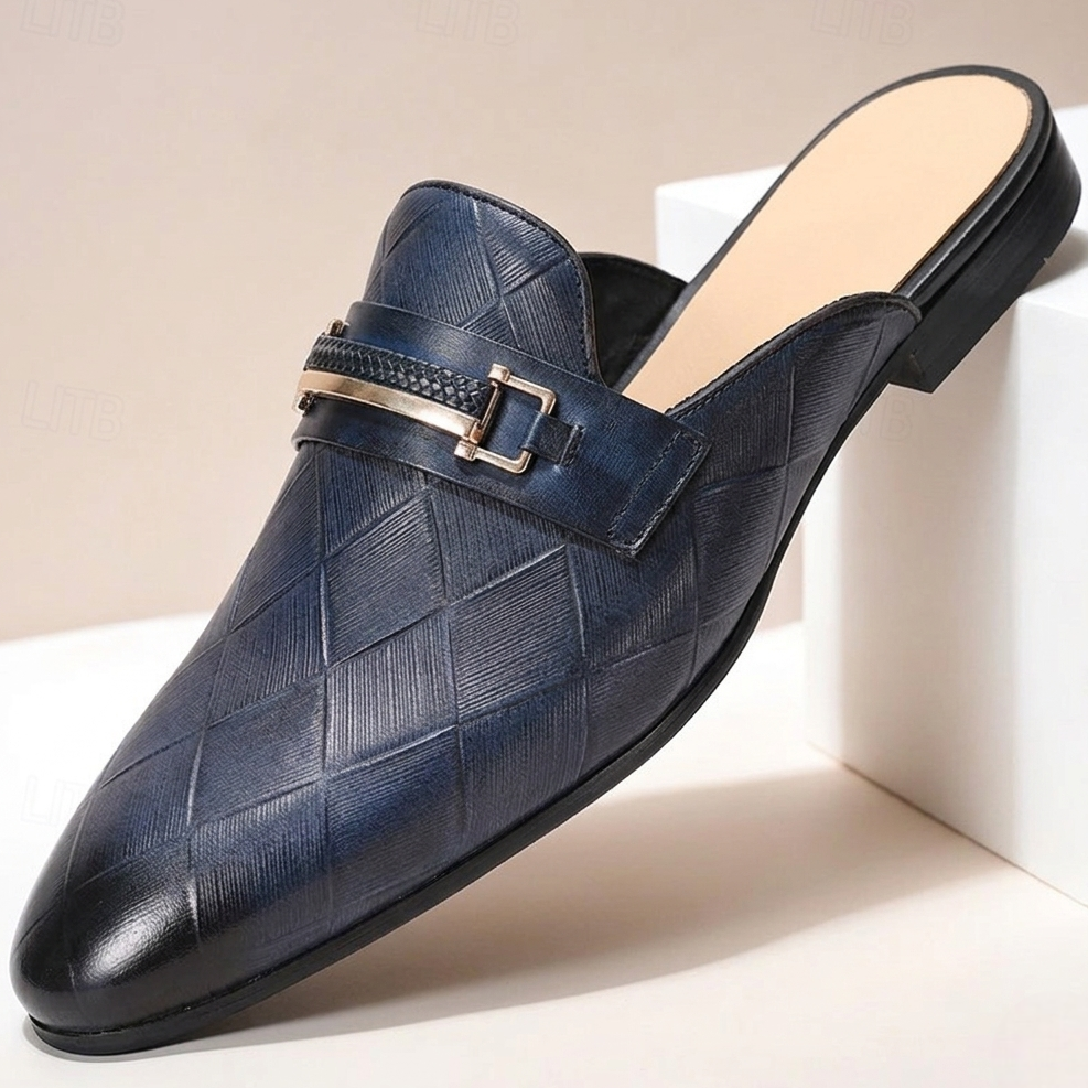 Corvello Cowhide Leather Mules
