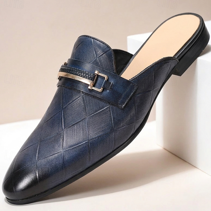 Corvello Cowhide Leather Mules
