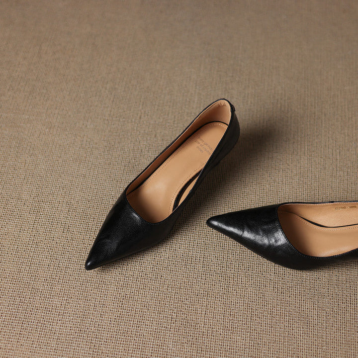 Alina Genuine Leather Heels