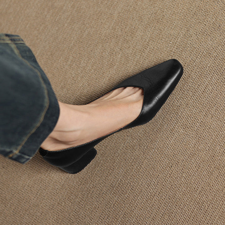 Clara Genuine Leather Heels