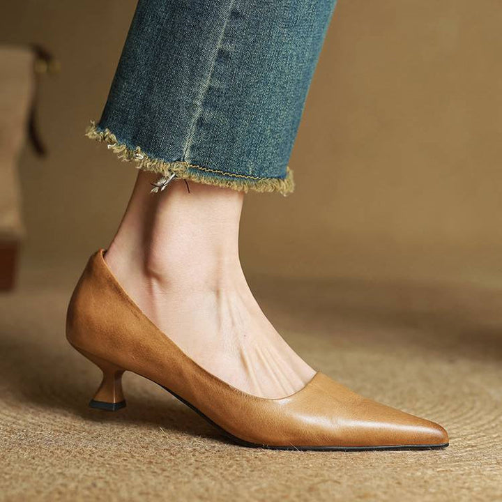 Sienna Genuine Leather Heels