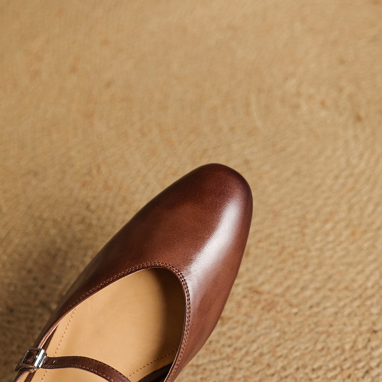 Nina Genuine Leather Mules
