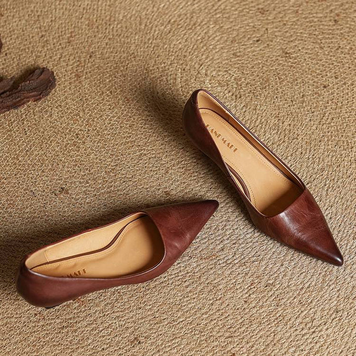 Sienna Genuine Leather Heels