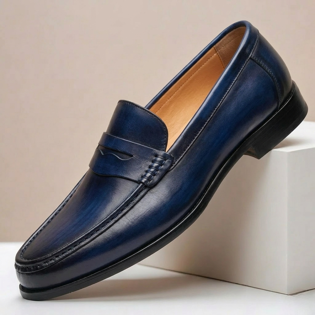 Montavio Cowhide Leather Loafers