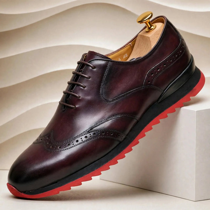 Dravelli Cowhide Leather Sneakers