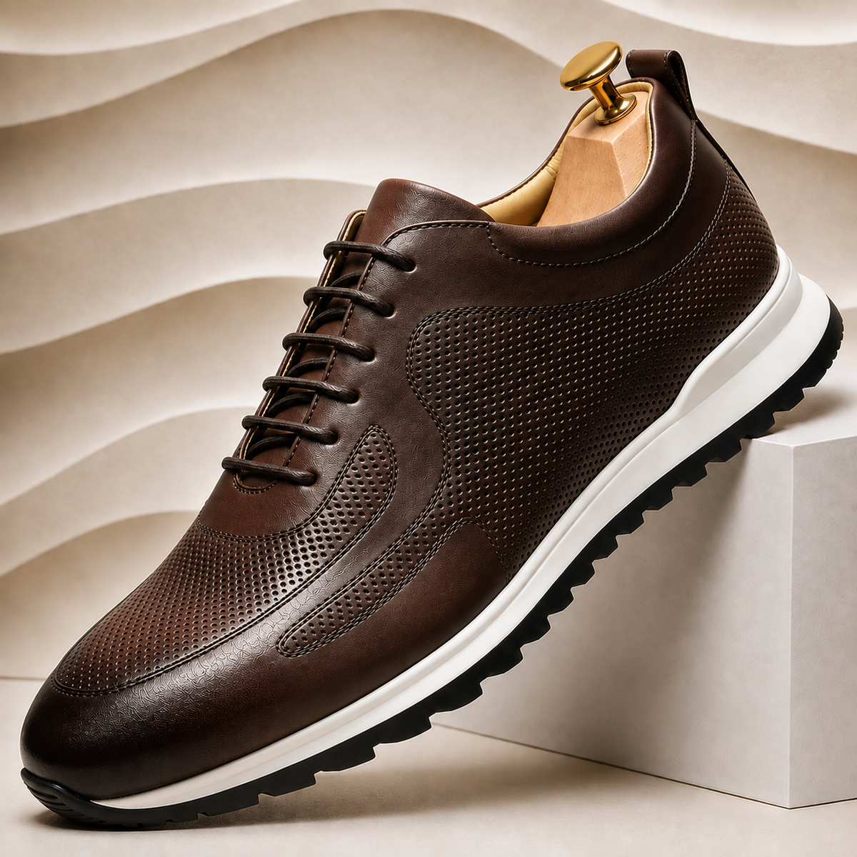 Valente Cowhide Leather Sneakers