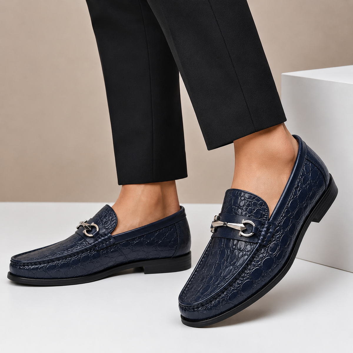 Ferrano Cowhide Leather Loafers
