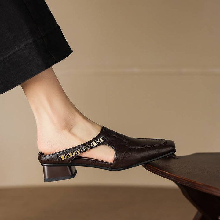 Isla Genuine Leather Mules