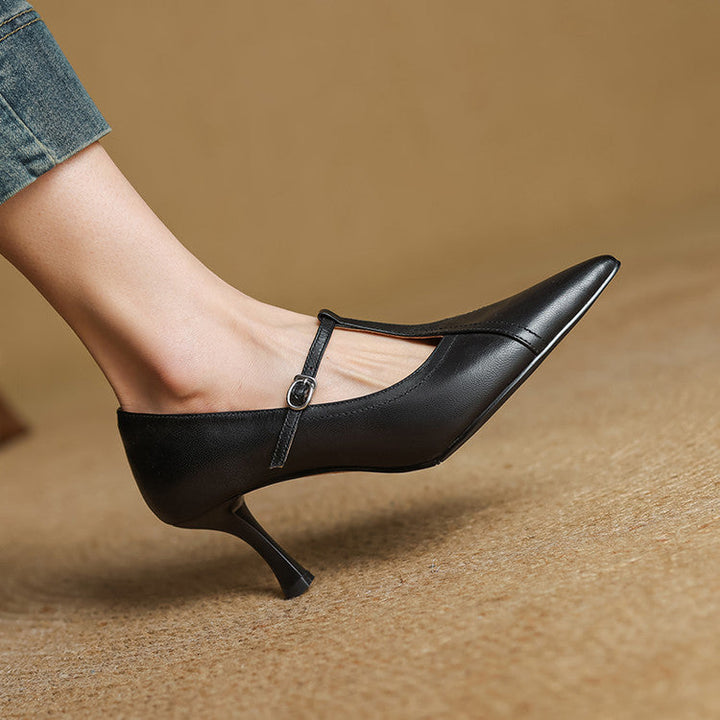 Selene Genuine Leather Heels