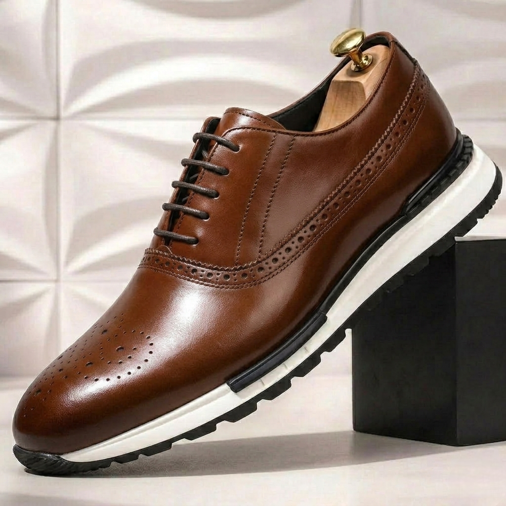 Aveltoni Cowhide Leather Sneakers