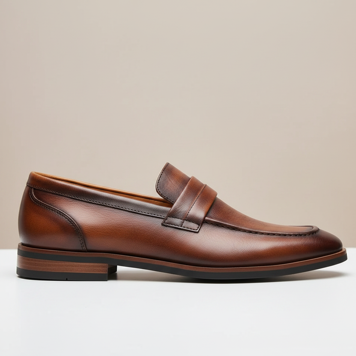 Garvani Cowhide Leather Loafers