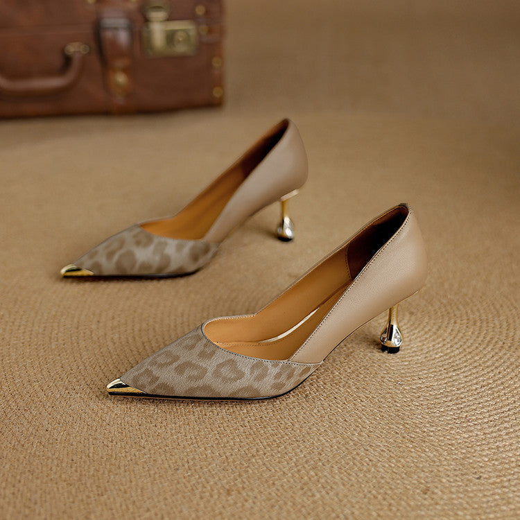 Adria Genuine Leather Heels