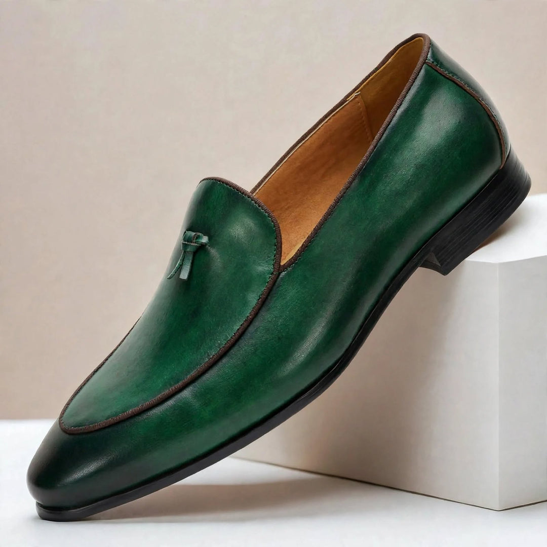 Brisanti Cowhide Leather Loafers