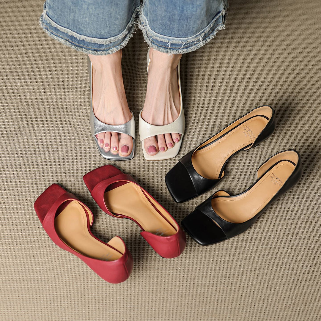 Dalia Genuine Leather Heels
