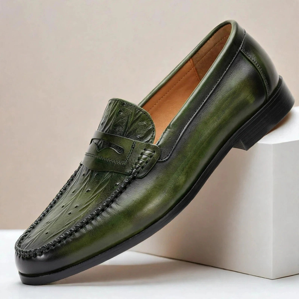 Orvessi Cowhide Leather Loafers
