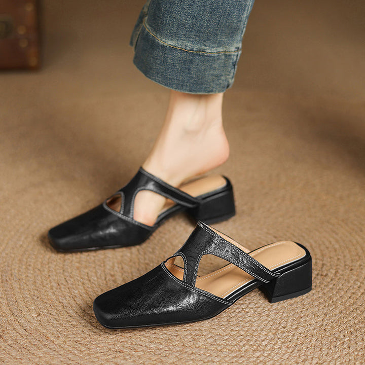 Noemi Genuine Leather Mules