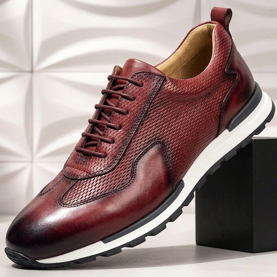 Valciani Cowhide Leather Sneakers