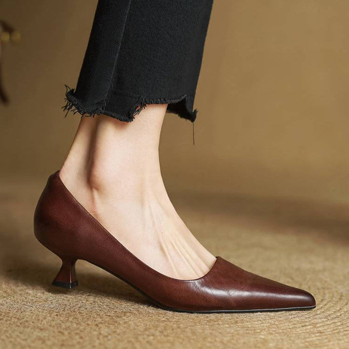 Sienna Genuine Leather Heels