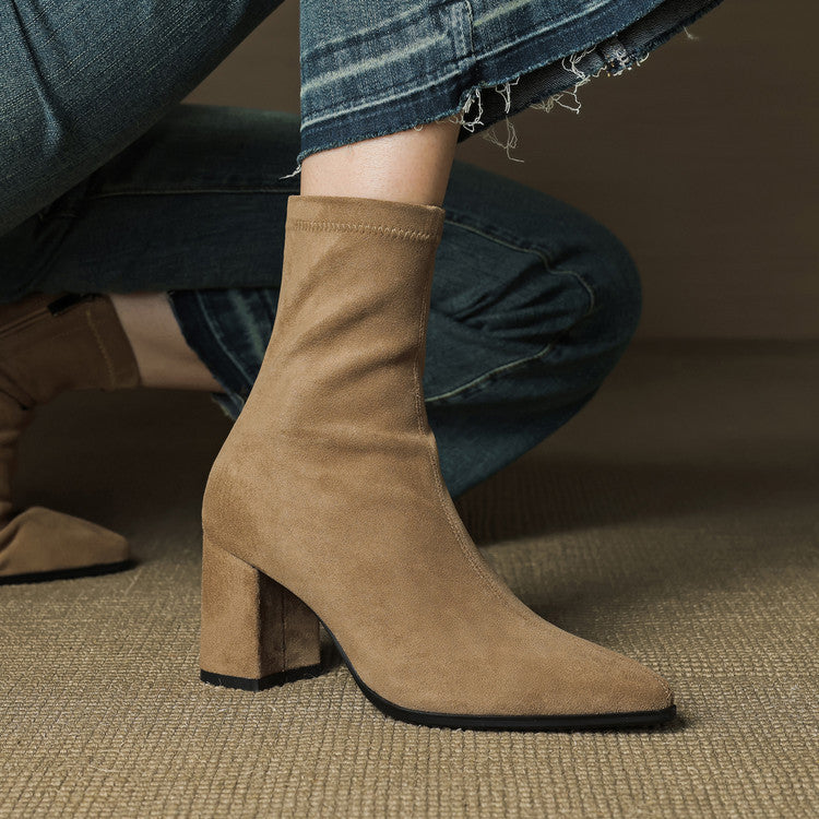 Mara Genuine Suede Boots