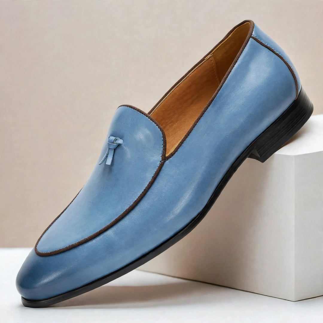Brisanti Cowhide Leather Loafers
