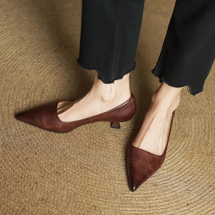 Sienna Genuine Leather Heels