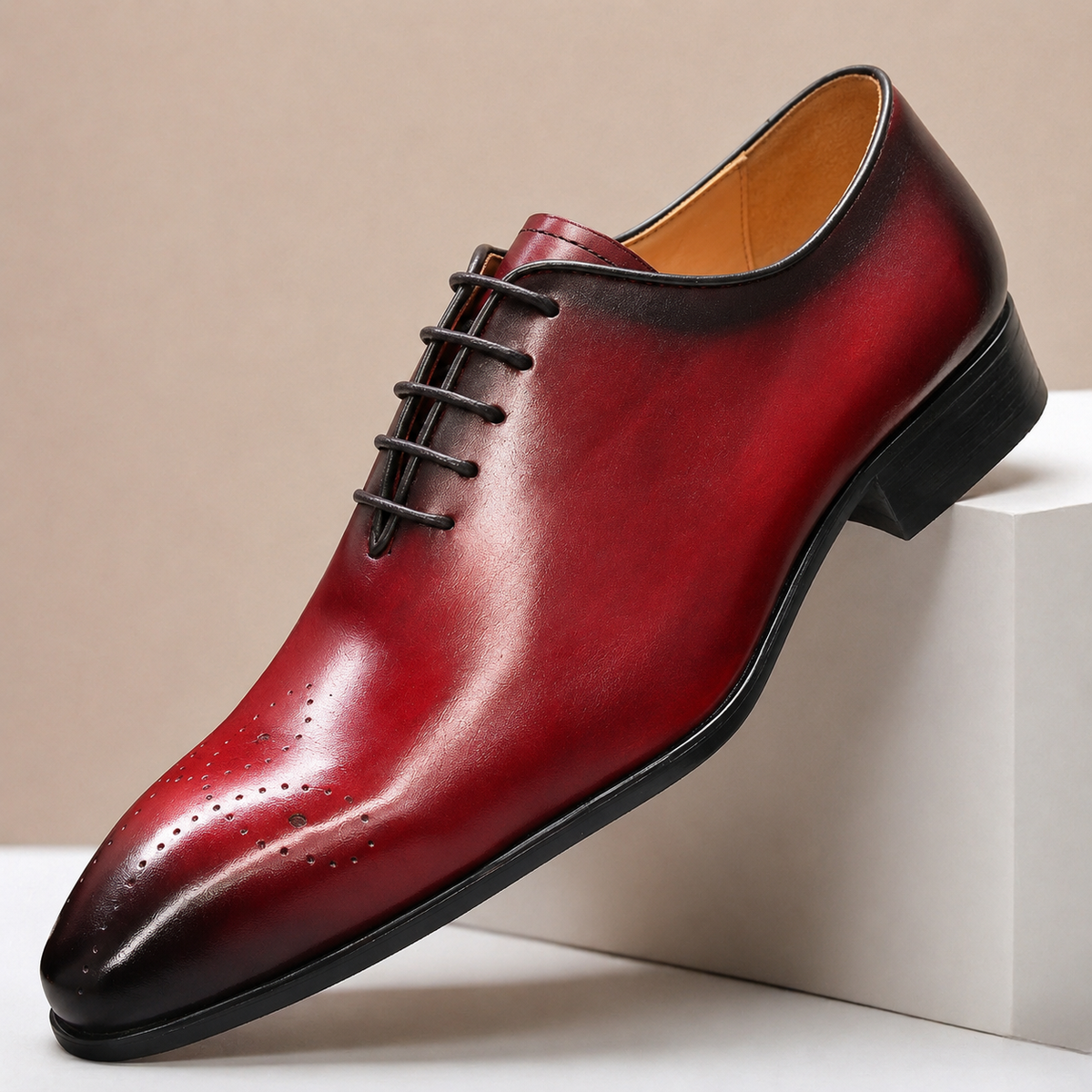 Tavelli Cowhide Leather Shoes