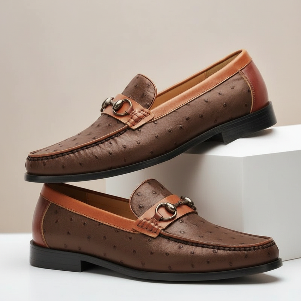 Elvanti Cowhide Leather Loafers