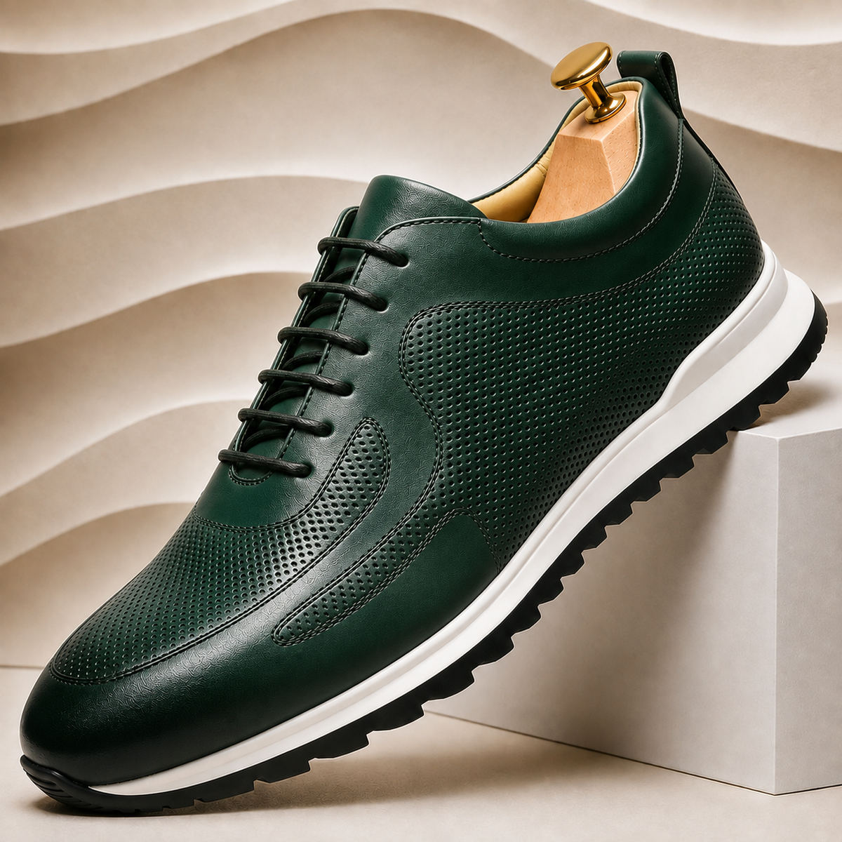 Valente Cowhide Leather Sneakers