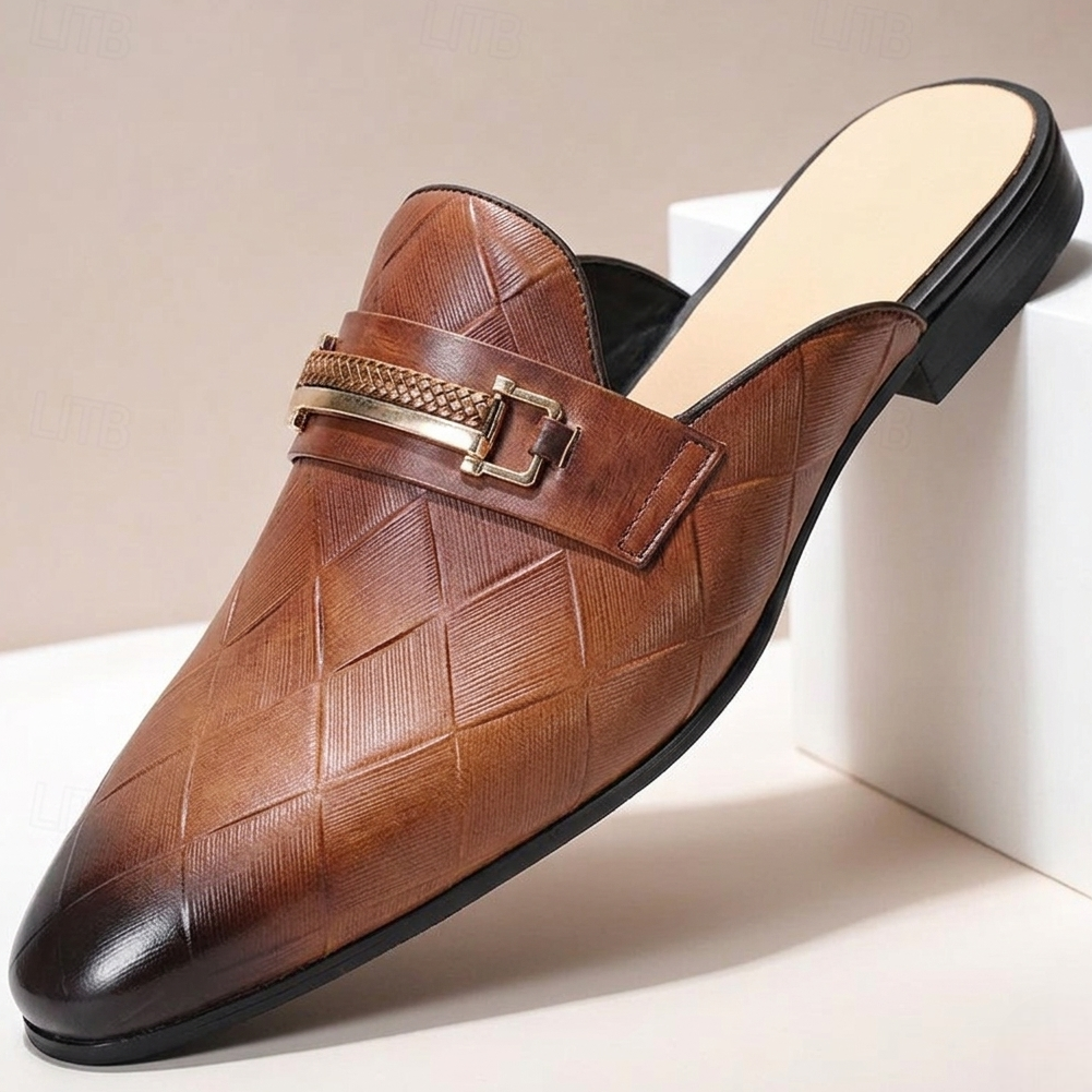 Corvello Cowhide Leather Mules