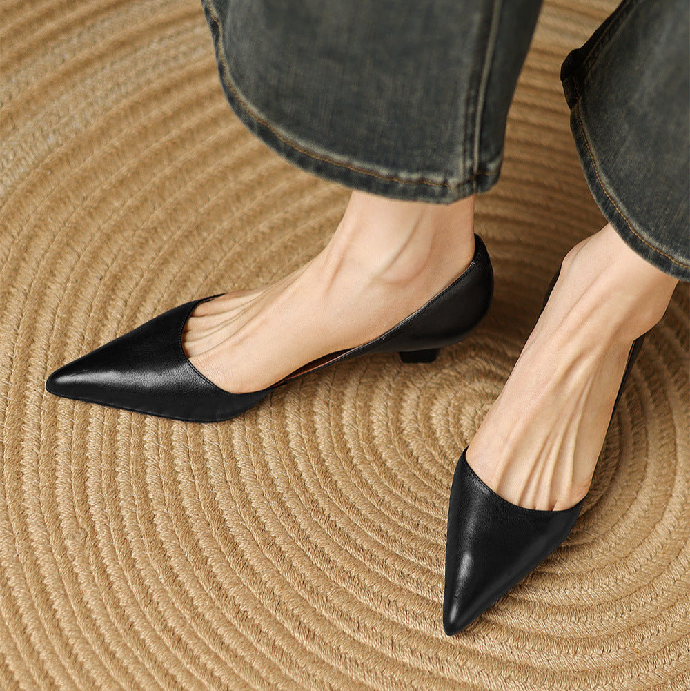 Amara Genuine Leather Heels