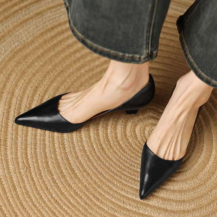 Amara Genuine Leather Heels