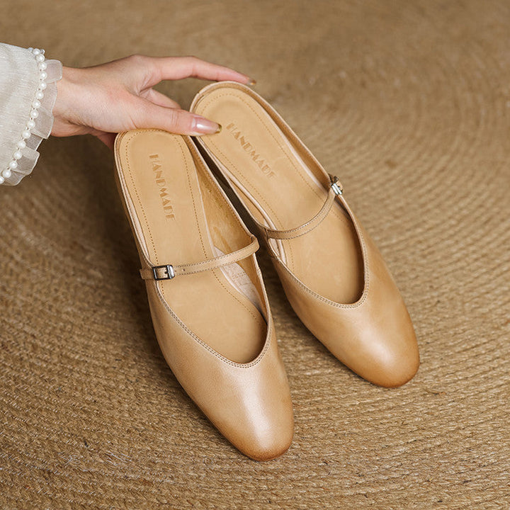 Nina Genuine Leather Mules